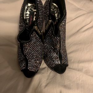 Dollhouse rhinestone shoes